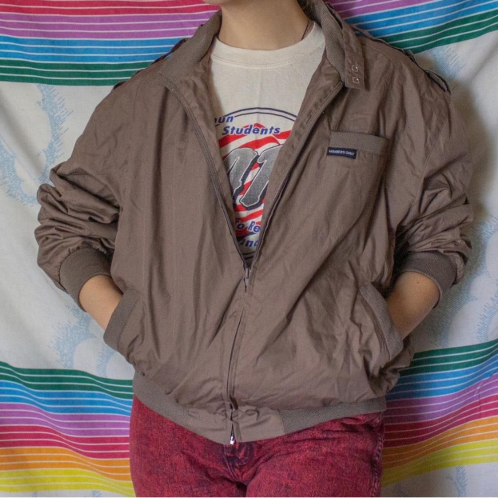 Members only jacket vintage in brown